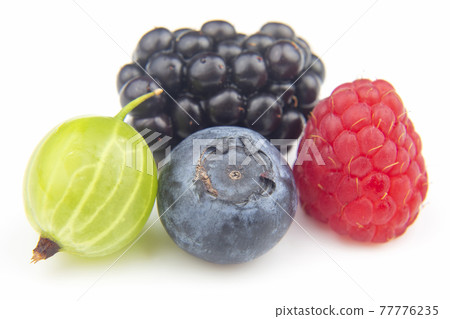 blueberries, raspberries, blackberries and gooseberries. useful vitamin healthy food fruit. blueberries, raspberries, blackberries and gooseberries. useful vitamin healthy food fruit. 77776235