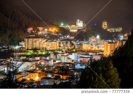 【下呂溫泉】溫泉小鎮的夜景 77777356