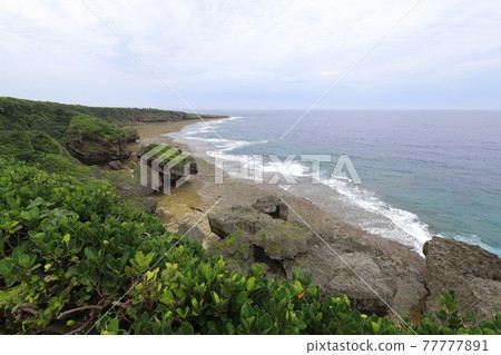 Scenery of Cape Kyan, Itoman, Okinawa Scenery of Cape Kyan, Itoman, Okinawa 77777891