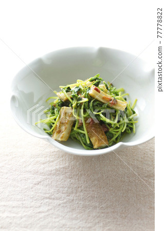 梅肉炒豆苗和竹輪 8 77778822