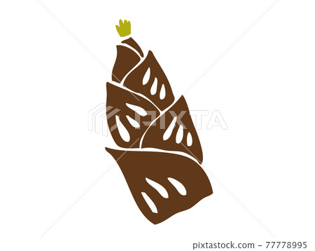 竹筍復古插畫 竹筍復古插畫 77778995