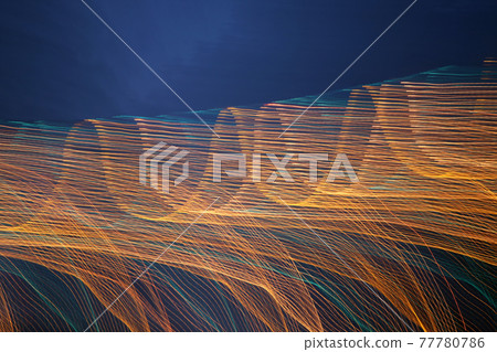 abstract night light wave line abstract night light wave line 77780786