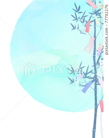 清爽七夕背景-有多種變體 77782276