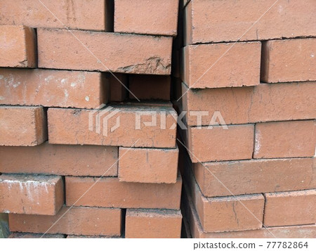 Photo of bricks piled up Photo of bricks piled up 77782864
