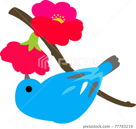 A small bird sucking nectar A small bird sucking nectar 77783219