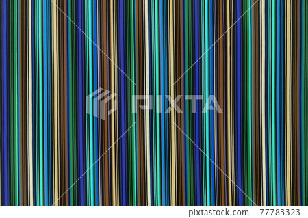 Background texture of fabric with colored cross stripe 77783323