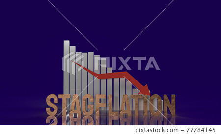 stagflation word for business crisis concept 3d rendering stagflation word for business crisis concept 3d rendering 77784145