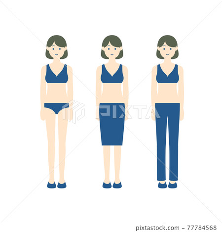 女人在內衣中的插圖 女人在內衣中的插圖 77784568