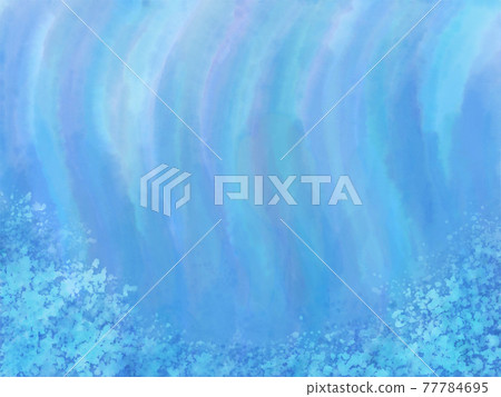 Watercolor background inspired by the bottom of the sea 77784695