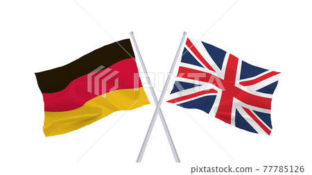 German and British flags 77785126