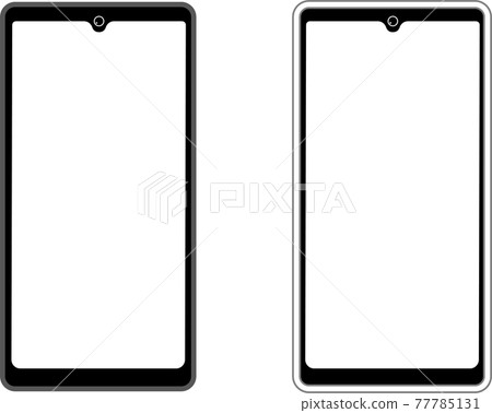 Black and white smartphone illustration Black and white smartphone illustration 77785131
