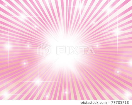 Pink radial radiation radiation focus line star glitter thumbnail frame YouTube background 77785718