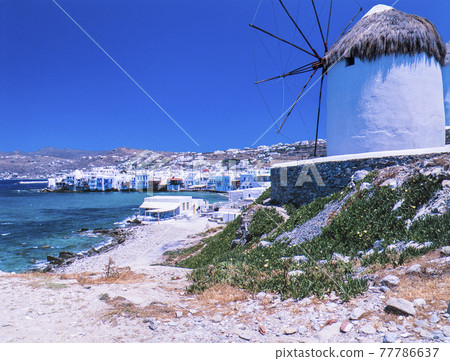 Windmill of Katomiri, Mykonos Island, Greece Windmill of Katomiri, Mykonos Island, Greece 77786637