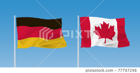 德國和加拿大國旗 77787298