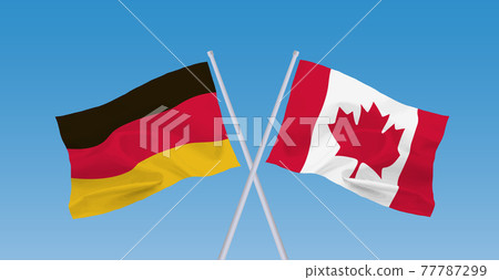 德國和加拿大國旗 77787299