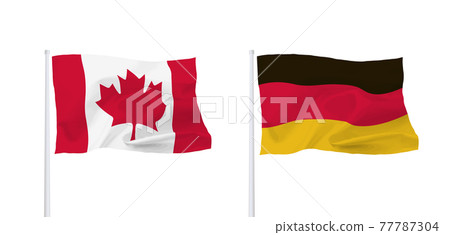德國和加拿大國旗 77787304