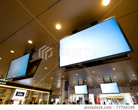 Digital signage inside the station 77788198