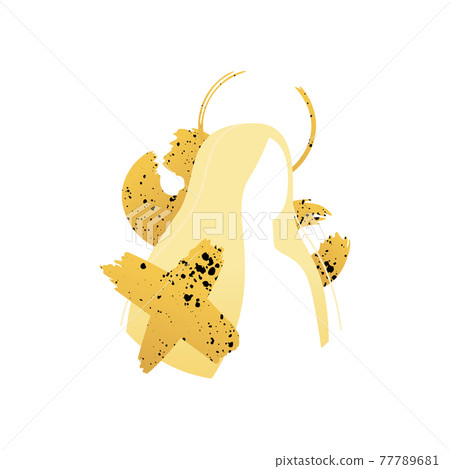 Girl with noughts and crosses isolated on white 77789681