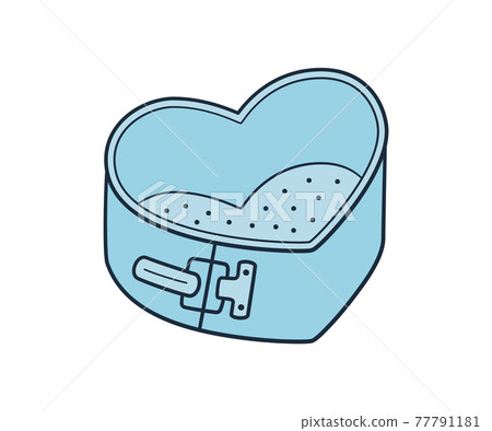 Detachable baking dish in heart shape with removable bottom. Hand rawn non-stick sponge cake pan. Vector illustration in doodle style on white background Detachable baking dish in heart shape with removable bottom. Hand rawn non-stick sponge cake pan. Vector illustration in doodle style on white background 77791181