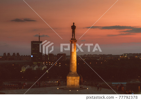 Statue of Victor, Belgrade, Serbia. 77792378