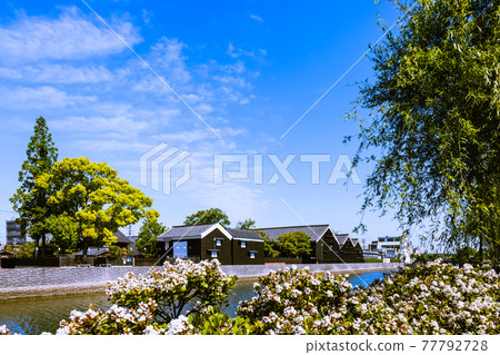 Handa Canal Warehouse Town in the Morning Handa City, Aichi Prefecture 77792728