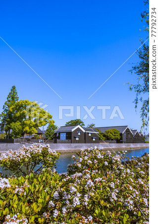 Handa Canal Warehouse Town in the Morning Handa City, Aichi Prefecture 77792734
