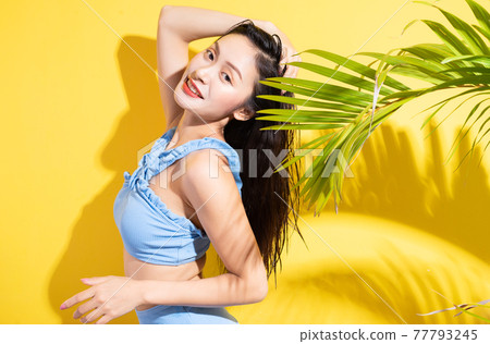 Woman, bikini, summer 77793245
