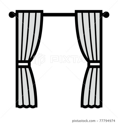 家具圖標窗簾 77794974