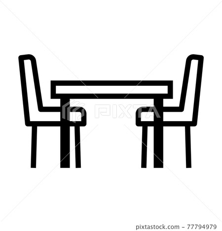 Furniture icon dining set Furniture icon dining set 77794979