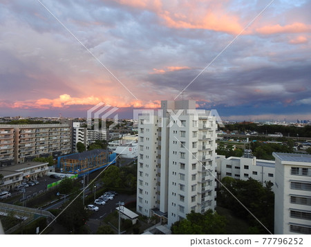 The sky that burns bright red! .. .. It's a burning sky landscape! .. .. The sky that burns bright red! .. .. It's a burning sky landscape! .. .. 77796252