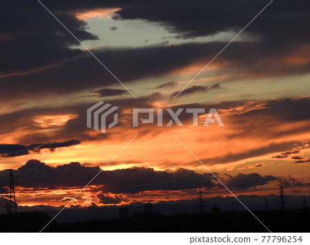 It is the scenery of the sunset sky that is energetic! .. .. I'm fine! .. .. (Laughter). .. It is the scenery of the sunset sky that is energetic! .. .. I'm fine! .. .. (Laughter). .. 77796254