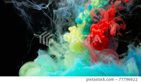 Color drops in water Color drops in water 77796622