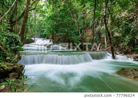 Huai Mae Khamin Waterfall level 1, Khuean Srinagarindra National Park, Kanchanaburi, Thailand 77796824