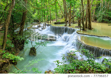 Huai Mae Khamin Waterfall level 6, Khuean Srinagarindra National Park, Kanchanaburi, Thailand Huai Mae Khamin Waterfall level 6, Khuean Srinagarindra National Park, Kanchanaburi, Thailand 77796857