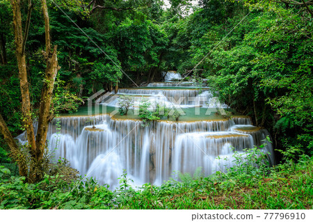 Huai Mae Khamin Waterfall level 4, Khuean Srinagarindra National Park, Kanchanaburi, Thailand Huai Mae Khamin Waterfall level 4, Khuean Srinagarindra National Park, Kanchanaburi, Thailand 77796910