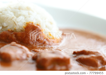 Simple butter chicken curry with tender meat Simple butter chicken curry with tender meat 77799455