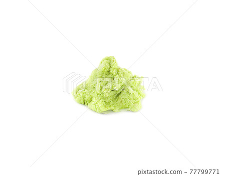 wasabi isolated on white background wasabi isolated on white background 77799771