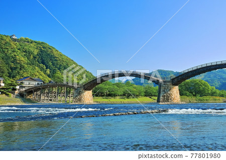 [Yamaguchi Prefecture] Fresh green Kintaikyo Bridge and Iwakuni Castle 77801980