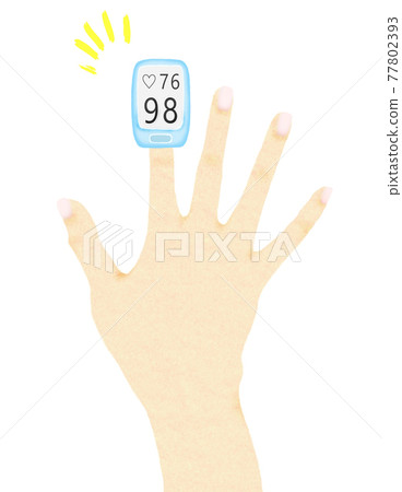 No main line for fingers to measure with a pulse oximeter attached No main line for fingers to measure with a pulse oximeter attached 77802393