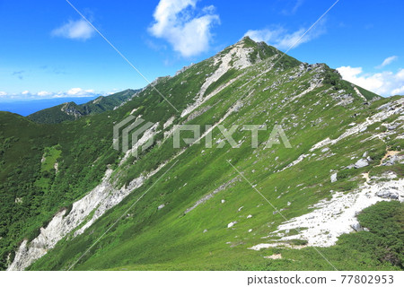阿爾卑斯中部赤橋山的宇杉山 阿爾卑斯中部赤橋山的宇杉山 77802953