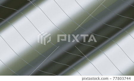 Metal stripes in waves. 3D illustration Metal stripes in waves. 3D illustration 77803744