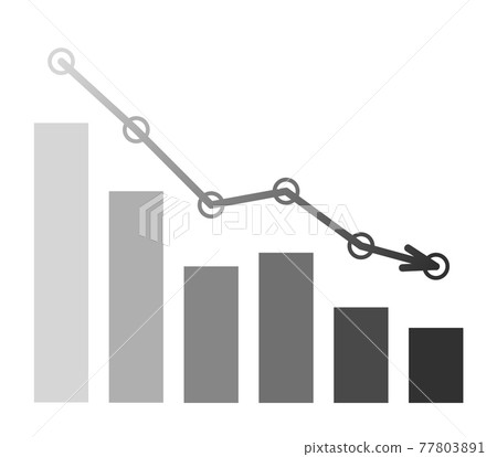 下降條形圖和折線圖 77803891