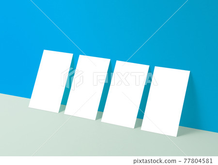 Business Card Mockup 3D Mockup Production Object Portfolio Template 77804581