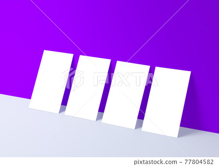 Business Card Mockup 3D Mockup Production Object Portfolio Template 77804582