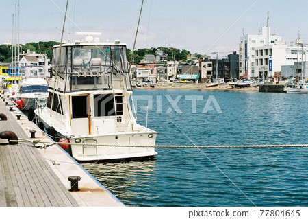 船在港口 77804645