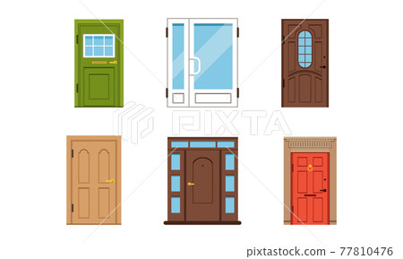 Different Door as Building Entrance Exterior Vector Set Different Door as Building Entrance Exterior Vector Set 77810476