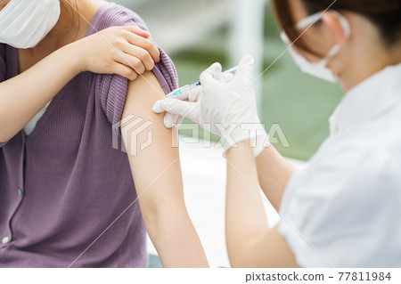 Vaccinated women Vaccinated women 77811984