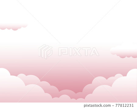 pink sky background clipart