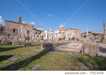 Roman Forum, the center of ancient Rome 77812438