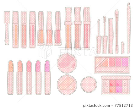 Illustration set of cosmetics 77812718